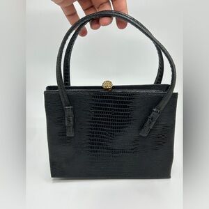 Vintage After Five Clutch Handbag Leather Made in the USA